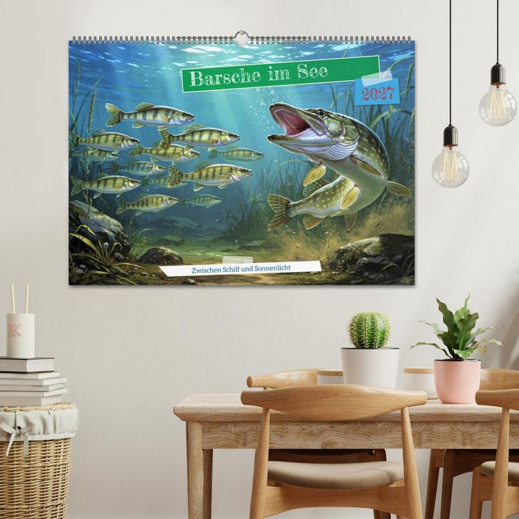 Produktbild: Barsche im See (Wandkalender 2027 DIN A2 quer), CALVENDO Monatskalender