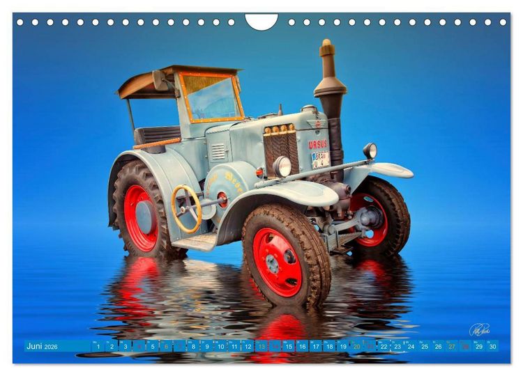 Produktbild: Traktor - Oldtimer (Wandkalender 2026 DIN A4 quer), CALVENDO Monatskalender