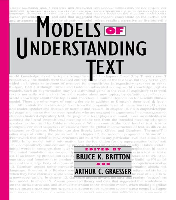 Produktbild: Models of Understanding Text