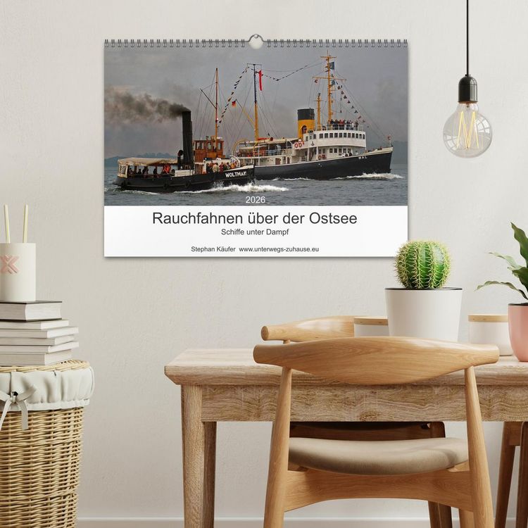 Produktbild: Rauchfahnen &uuml;ber der Ostsee - Schiffe unter Dampf (Wandkalender 2026 DIN A3 quer), CALVENDO Monatskalender