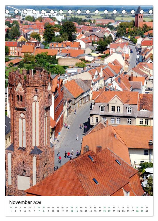 Produktbild: Tangerm&uuml;nde - Stadt an der Elbe (Tischkalender 2026 DIN A5 hoch), CALVENDO Monatskalender