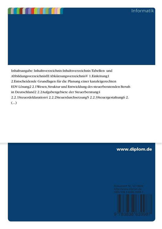 Produktbild: EDV-Einsatz in kleineren Steuerberatungsunternehmen