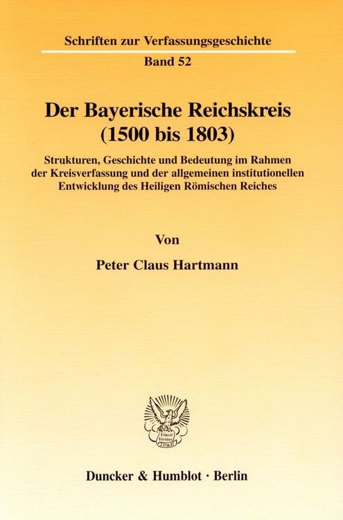 Produktbild: Der Bayerische Reichskreis (1500 bis 1803).