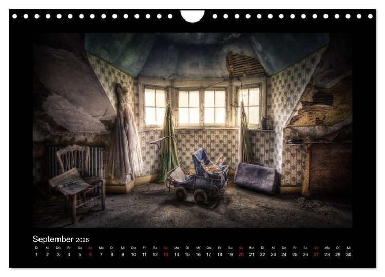 Produktbild: Lost Places - verlassene Orte vergangener Glanz (Wandkalender 2026 DIN A4 quer), CALVENDO Monatskalender