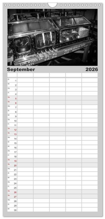 Produktbild: Familienplaner 2026 - Schottischer Whisky mit 5 Spalten (Wandkalender, 21 x 45 cm) CALVENDO
