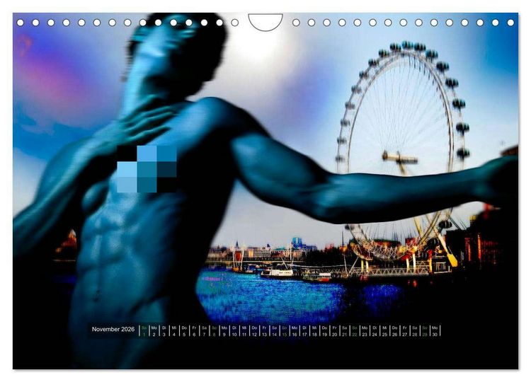Produktbild: public phantasies - erotische M&auml;nnerfotografie (Wandkalender 2026 DIN A4 quer), CALVENDO Monatskalender