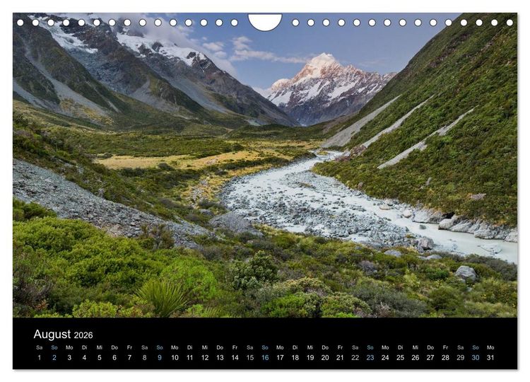 Produktbild: Traumziel Neuseeland 2026 (Wandkalender 2026 DIN A4 quer), CALVENDO Monatskalender