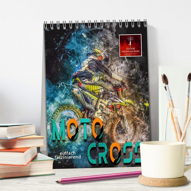 Produktbild: Motocross - einfach faszinierend (Tischkalender 2026 DIN A5 hoch), CALVENDO Monatskalender