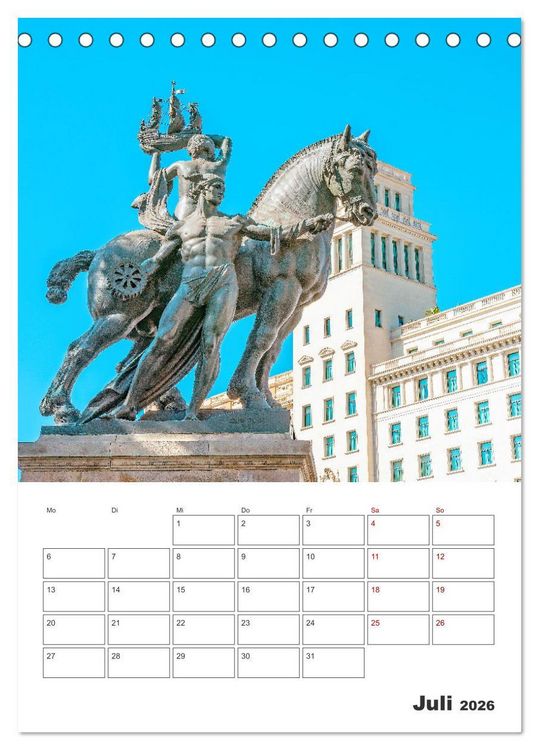 Produktbild: Barcelona - Urlaubsplaner (Tischkalender 2026 DIN A5 hoch), CALVENDO Monatskalender