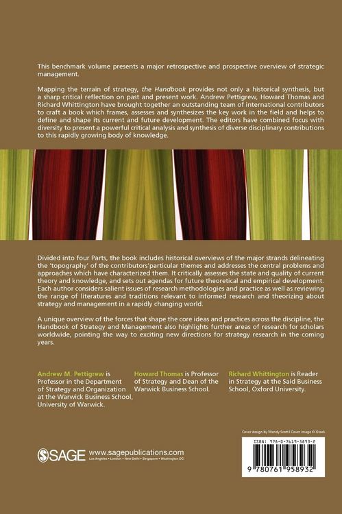 Produktbild: Handbook of Strategy and Management