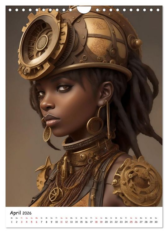 Produktbild: Steam-Punk-Girls - Eine charmante und sympathische Subkultur (Wandkalender 2026 DIN A4 hoch), CALVENDO Monatskalender
