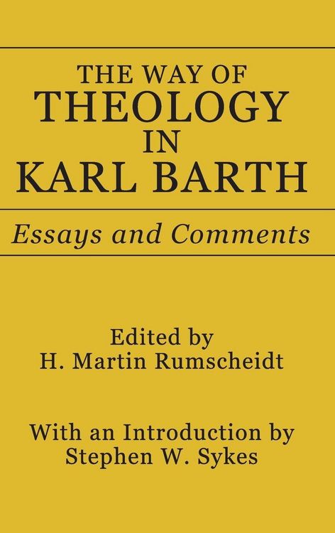 Produktbild: The Way of Theology in Karl Barth