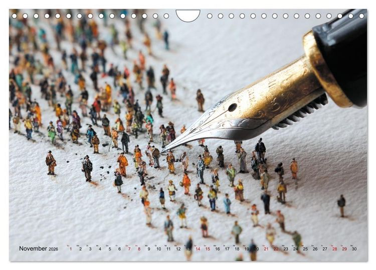 Produktbild: Die leise Magie der Kalligrafie (Wandkalender 2026 DIN A4 quer), CALVENDO Monatskalender