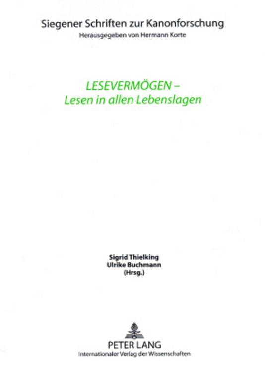 Produktbild: Leseverm&ouml;gen &ndash; Lesen in allen Lebenslagen