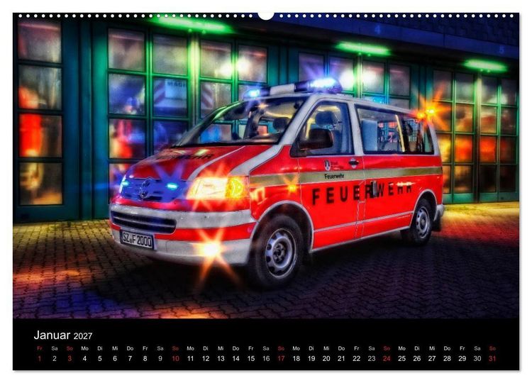 Produktbild: Berufsfeuerwehr Salzgitter (hochwertiger Premium Wandkalender 2027 DIN A2 quer), Kunstdruck in Hochglanz