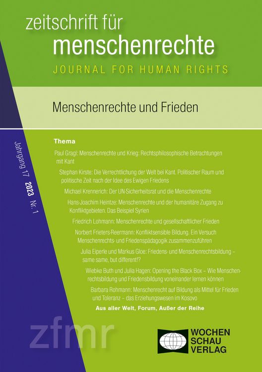 Produktbild: Menschenrechte und Frieden