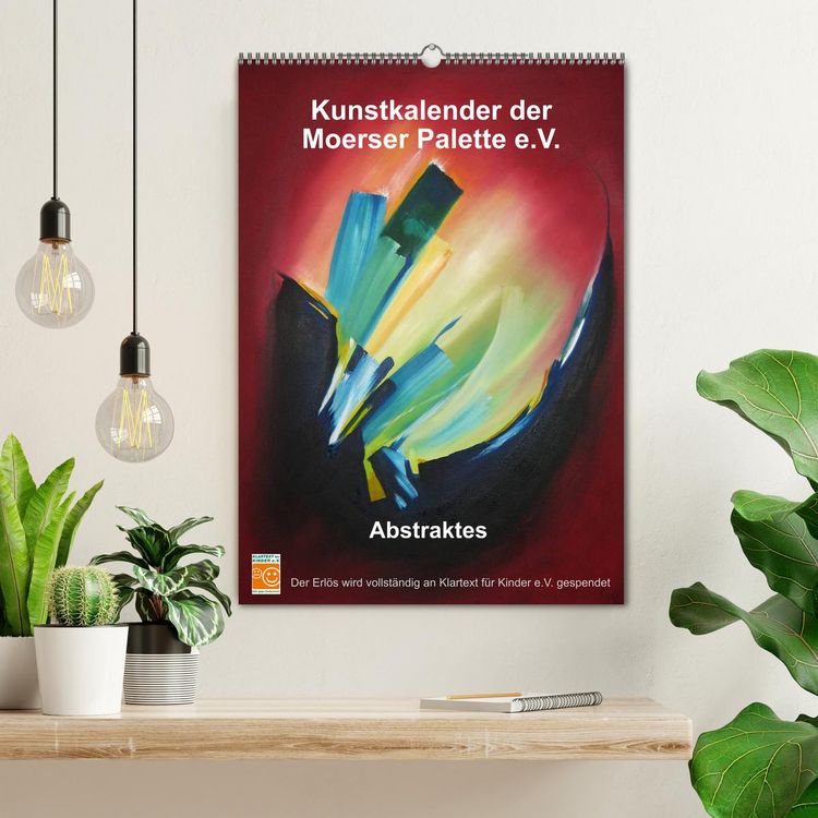 Produktbild: Kunstkalender der Moerser Palette e.V. - Abstraktes (Wandkalender 2026 DIN A2 hoch), CALVENDO Monatskalender