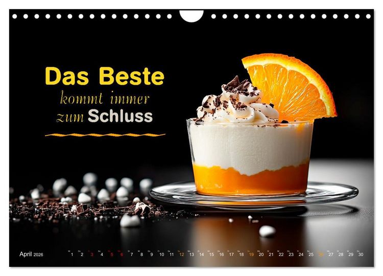 Produktbild: Dessert - Liebe auf den ersten Biss (Wandkalender 2026 DIN A4 quer), CALVENDO Monatskalender