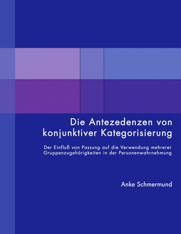 Produktbild: Die Antezedenzen von konjunktiver Kategorisierung