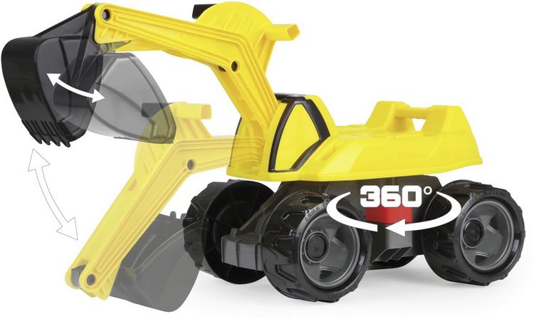 Produktbild: LENA 02144EC - GIGA TRUCKS Aufsitz-Bagger