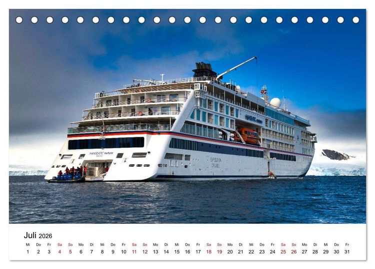 Produktbild: HANSEATIC nature (Tischkalender 2026 DIN A5 quer), CALVENDO Monatskalender