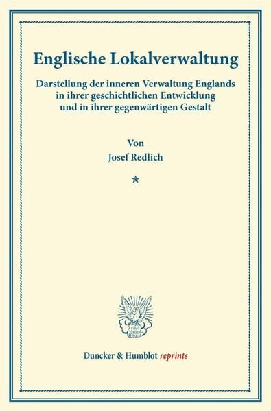 Produktbild: Englische Lokalverwaltung.