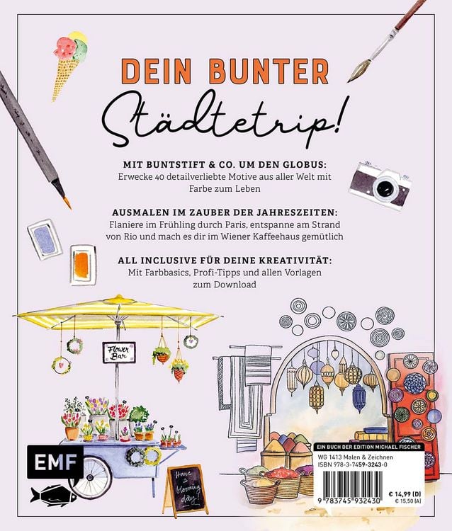 Produktbild: Colour in the city &ndash; Mein urbanes Ausmalbuch