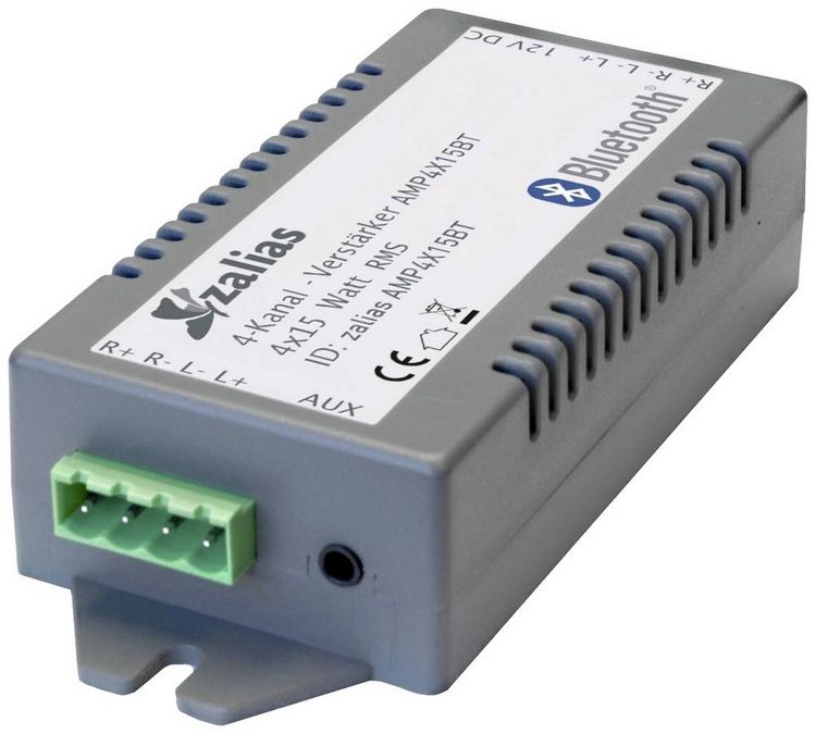 Produktbild: Lyndahl AMP4X15BT Stereo-Verst&auml;rker 4 x 30W Grau Bluetooth&reg;
