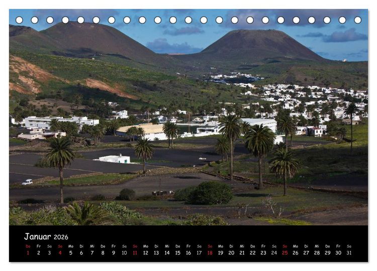 Produktbild: Lanzarote (Tischkalender 2026 DIN A5 quer), CALVENDO Monatskalender