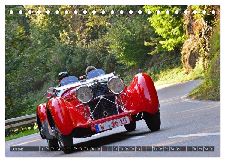 Produktbild: Adel verpflichtet - Englische Oldtimer am Berg (Tischkalender 2025 DIN A5 quer), CALVENDO Monatskalender