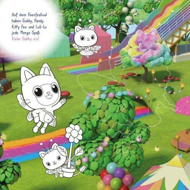 Produktbild: Gabby's Dollhouse: Meine sch&ouml;nsten Sticker zum Ausmalen