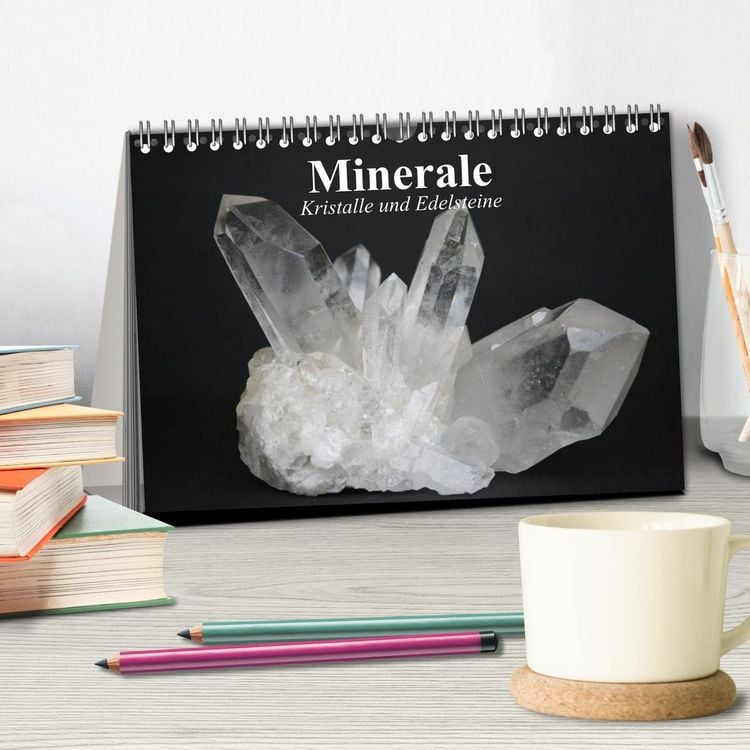 Produktbild: Minerale. Kristalle und Edelsteine (Tischkalender 2026 DIN A5 quer), CALVENDO Monatskalender