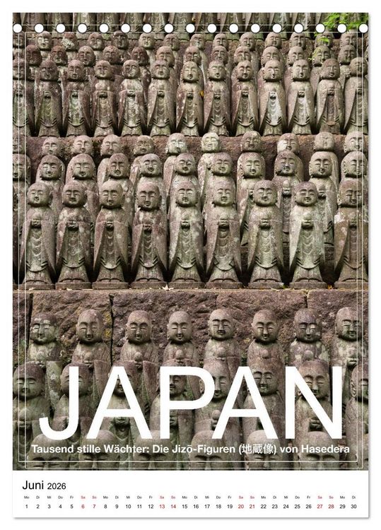 Produktbild: Japan PosterArt 2024 (Tischkalender 2026 DIN A5 hoch), CALVENDO Monatskalender