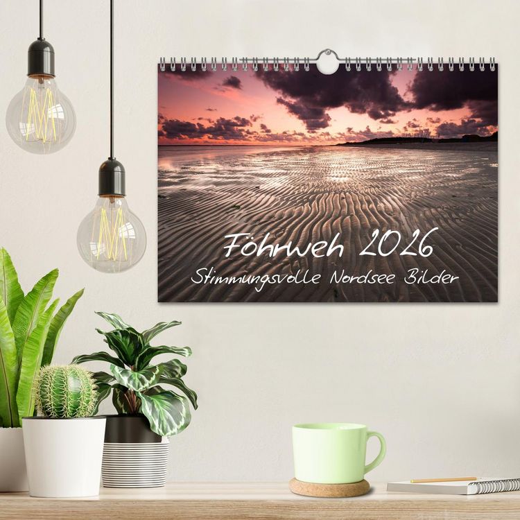Produktbild: F&ouml;hrweh - Stimmungsvolle Nordsee Bilder (Wandkalender 2026 DIN A4 quer), CALVENDO Monatskalender