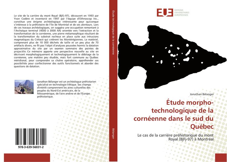 Produktbild: &Eacute;tude morpho-technologique de la corn&eacute;enne dans le sud du Qu&eacute;bec