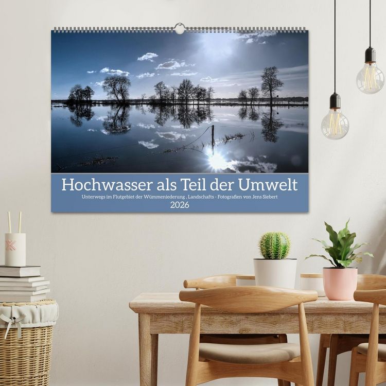 Produktbild: Hochwasser als Teil der Umwelt (Wandkalender 2026 DIN A2 quer), CALVENDO Monatskalender