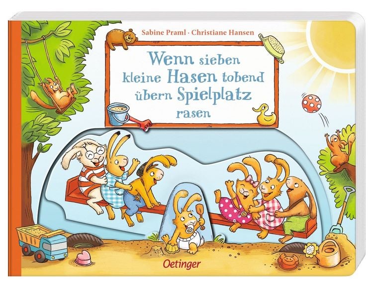 Produktbild: Wenn sieben kleine Hasen tobend &uuml;bern Spielplatz rasen