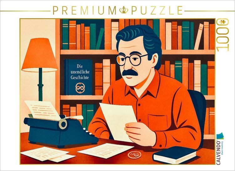 Produktbild: CALVENDO Puzzle Michael Ende | 1000 Teile Lege-Gr&ouml;&szlig;e 64x48cm Foto-Puzzle f&uuml;r gl&uuml;ckliche Stunden