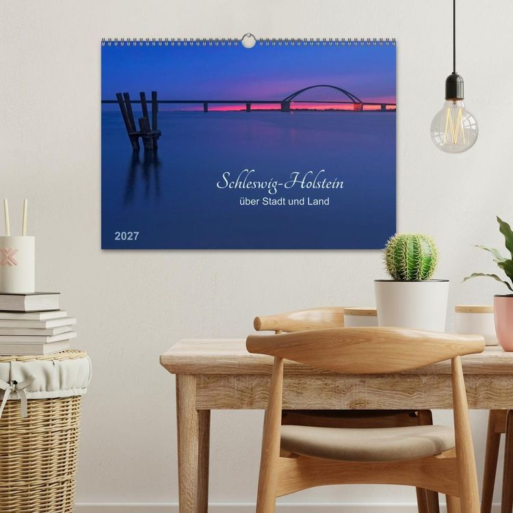 Produktbild: Schleswig-Holstein - &uuml;ber Stadt und Land (Wandkalender 2027 DIN A3 quer), CALVENDO Monatskalender