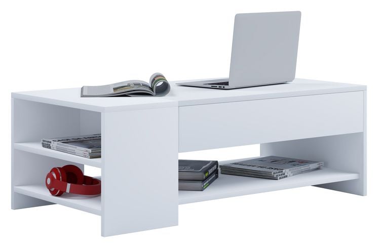 Produktbild: Holz Sofatisch Couchtisch Schublade Tindus