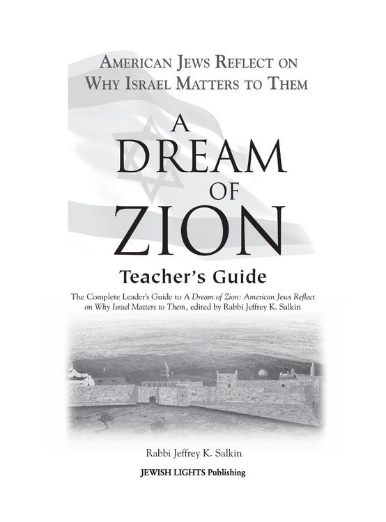 Produktbild: A Dream of Zion Teacher's Guide