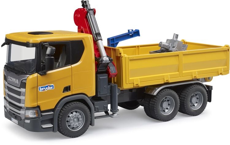 Bild vom Artikel Bruder - Scania Super 560R Baustellen- LKW Kran und 2 Paletten vom Autor 