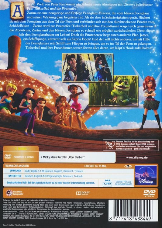Produktbild: TinkerBell und die Piratenfee