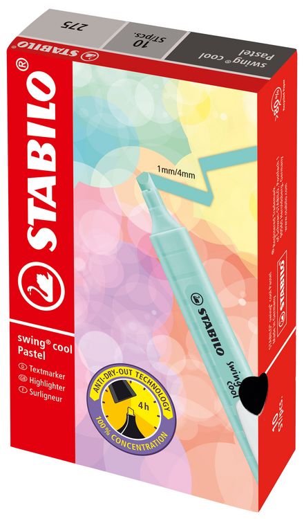 Produktbild: STABILO Textmarker swing cool Pastel, rot