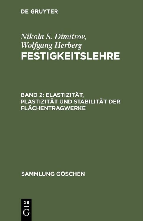 Produktbild: Elastizit&auml;t, Plastizit&auml;t und Stabilit&auml;t der Fl&auml;chentragwerke