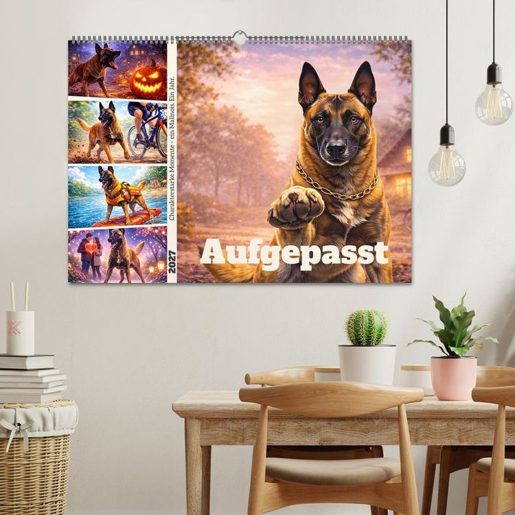 Produktbild: Aufgepasst (Wandkalender 2027 DIN A2 quer), CALVENDO Monatskalender
