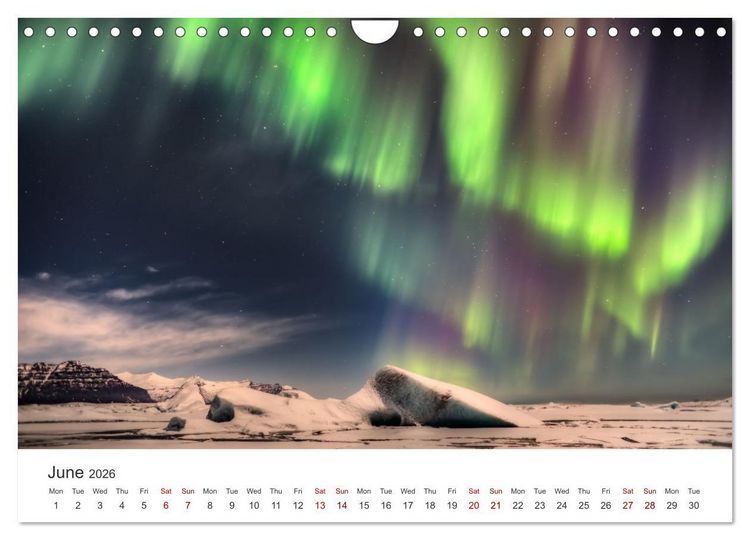 Produktbild: Iceland Aurora - Night Photography by Tony Prower (Wall Calendar 2026 DIN A4 landscape), CALVENDO 12 Month Wall Calendar