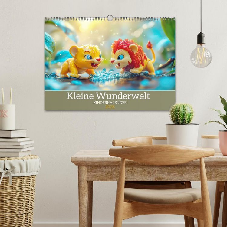 Produktbild: Kleine Wunderwelt - Kinderkalender (Wandkalender 2026 DIN A3 quer), CALVENDO Monatskalender
