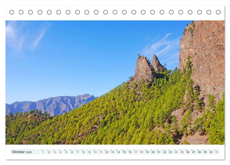 Produktbild: La Palma. Wandern, Flanieren und Genie&szlig;en (Tischkalender 2026 DIN A5 quer), CALVENDO Monatskalender