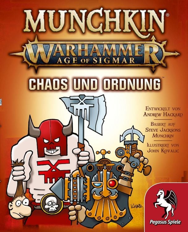 Produktbild: Munchkin Warhammer Age of Sigmar, Chaos & Ordnung (Spiel-Zubehör)